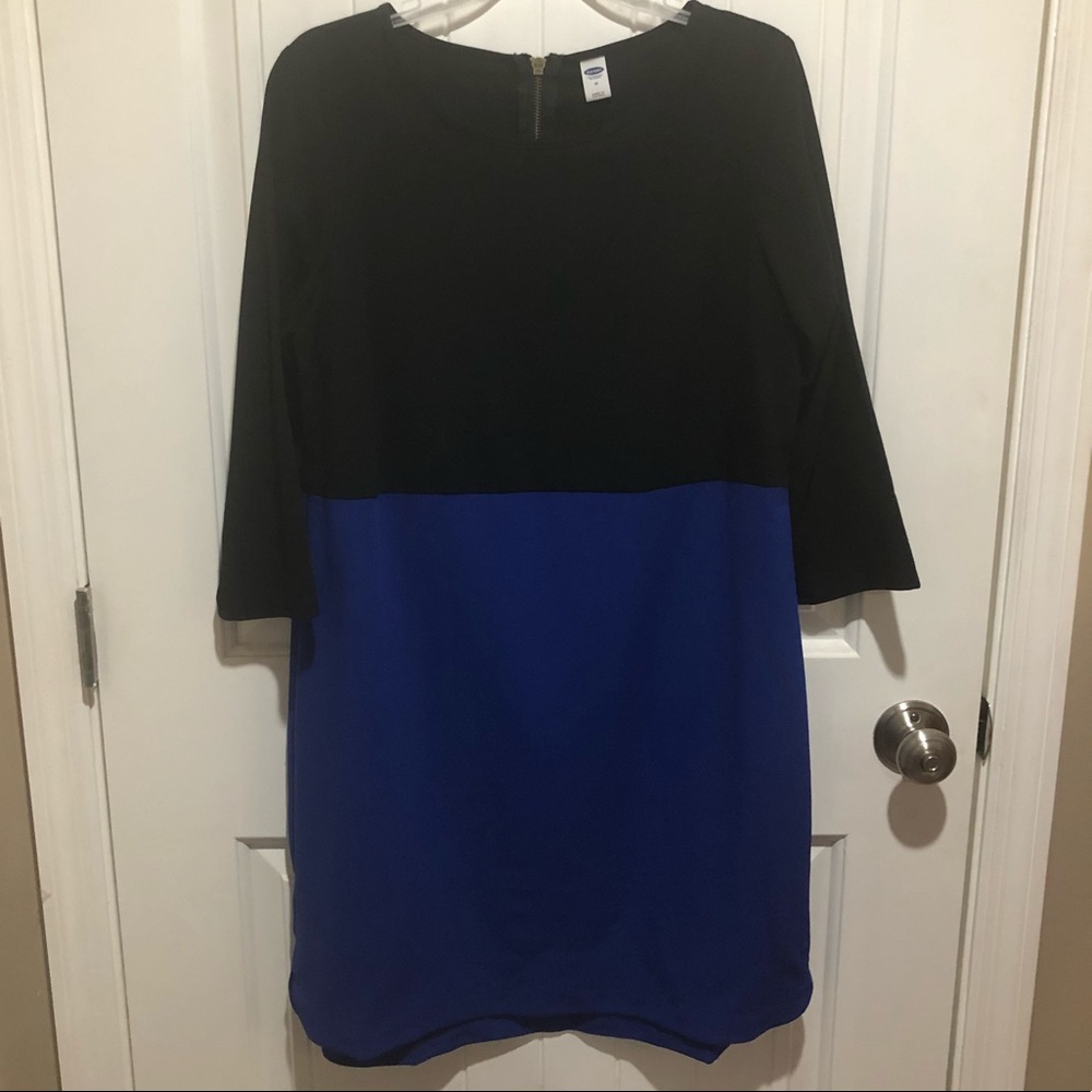 Old Navy size M black/royal party dress